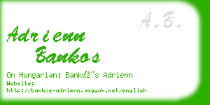 adrienn bankos business card